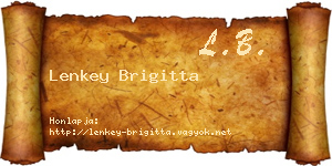 Lenkey Brigitta névjegykártya