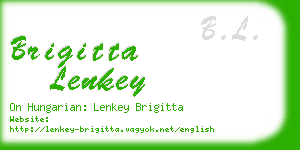 brigitta lenkey business card